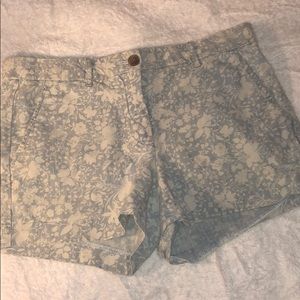 Light Blue and White Shorts